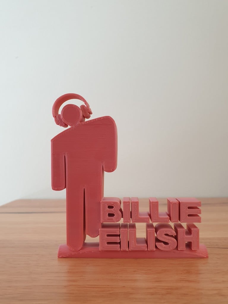 Billie Eilish ornament with headphones