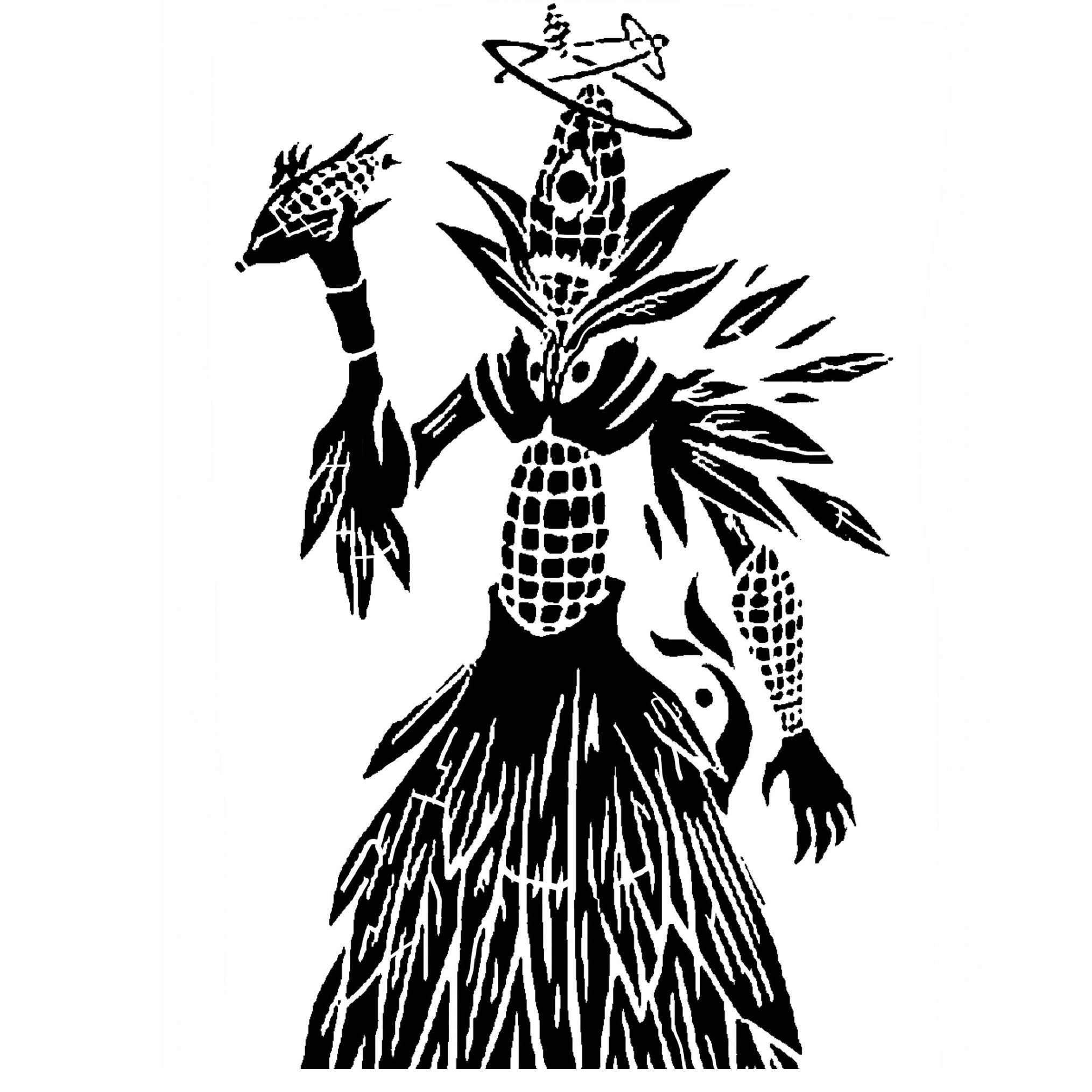 Corn Demon stencil