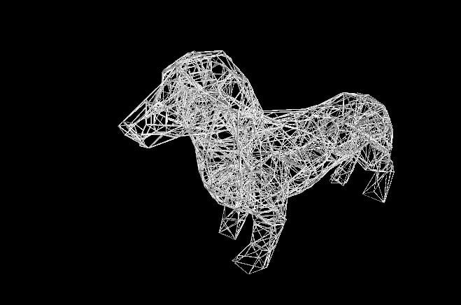 Wire Frame Dachshund
