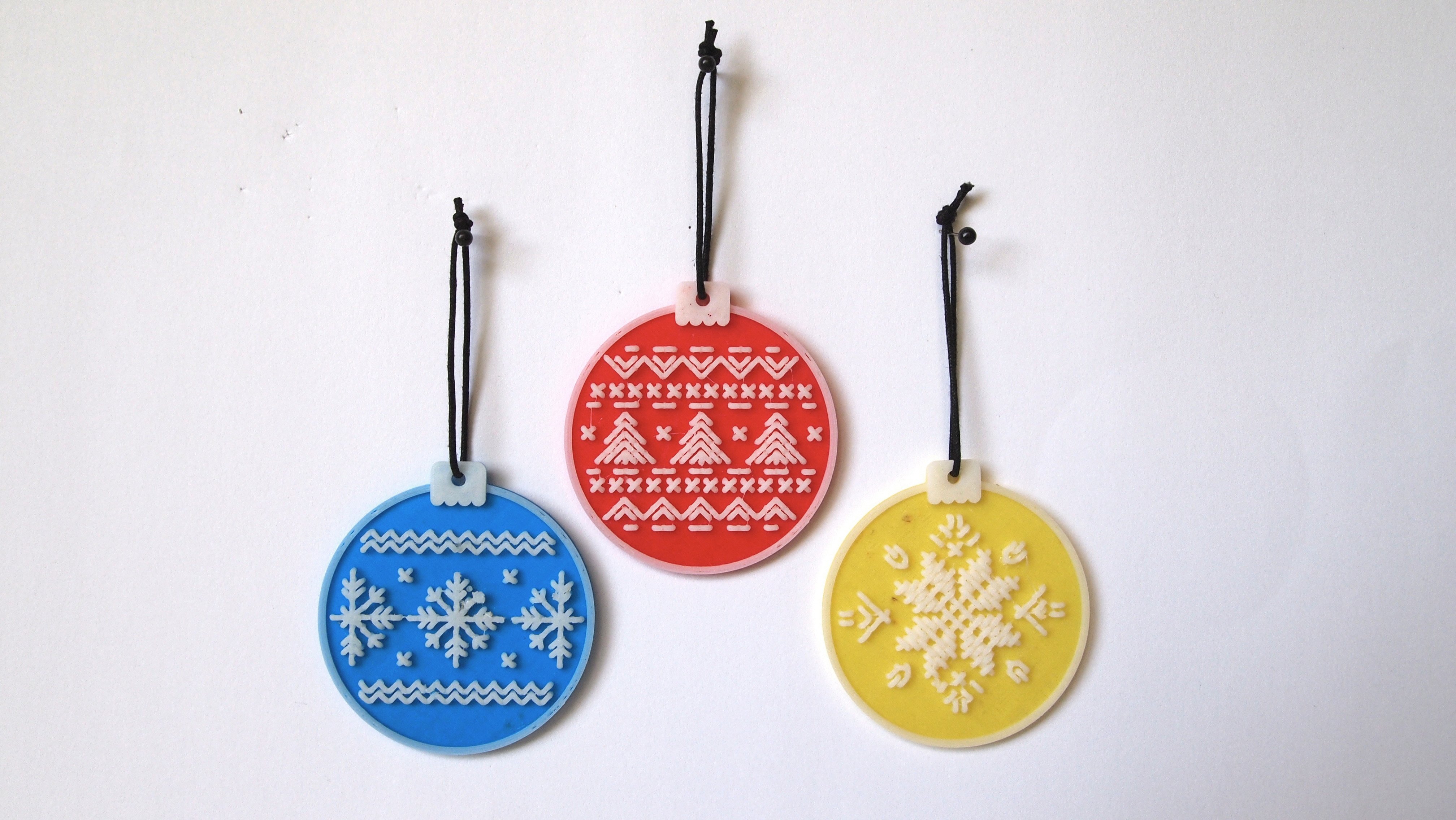 Cross Stitch Bauble Series