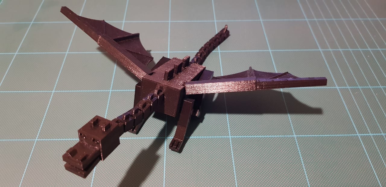 Articulated Minecraft Ender Dragon
