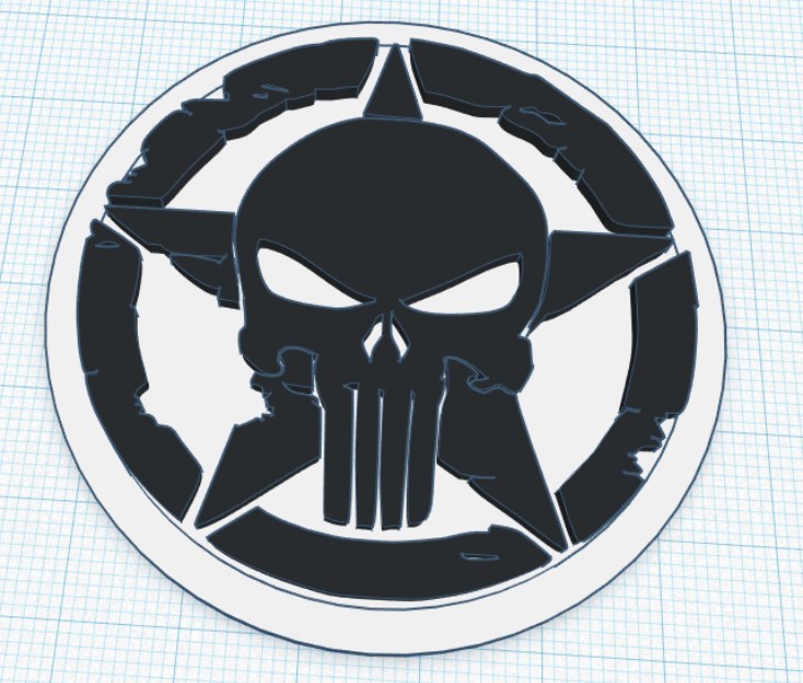 Punisher Star Modular Logo Insert