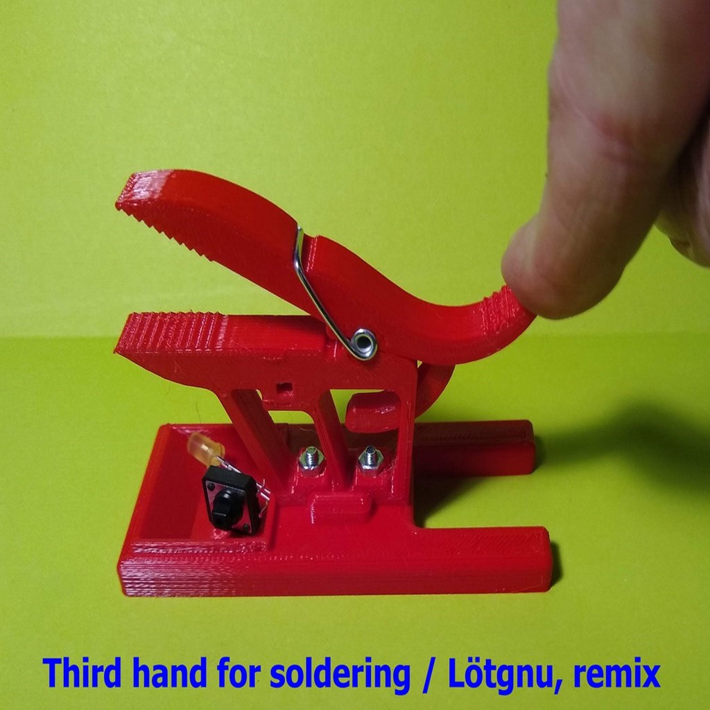 Third hand for soldering / Lötgnu, remix
