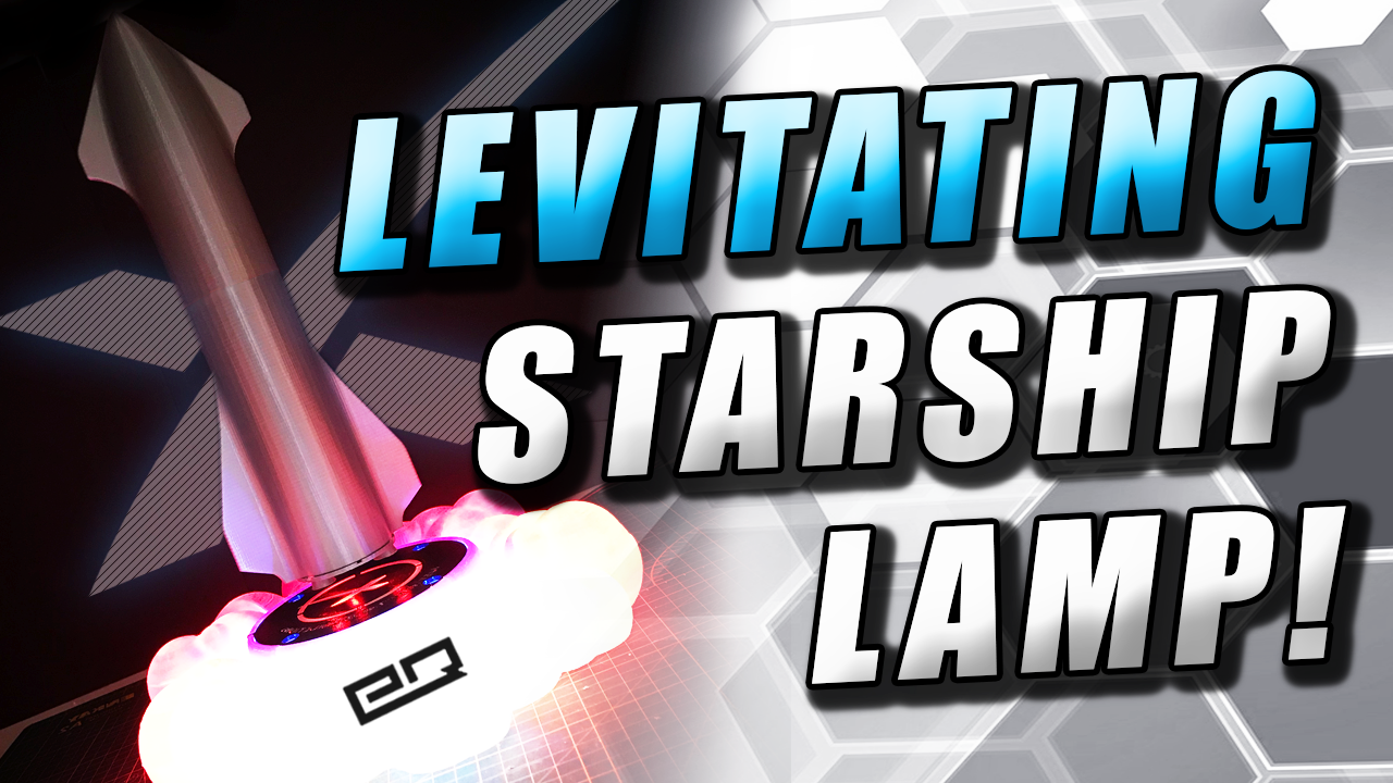 Levitating Space X Starship Lamp