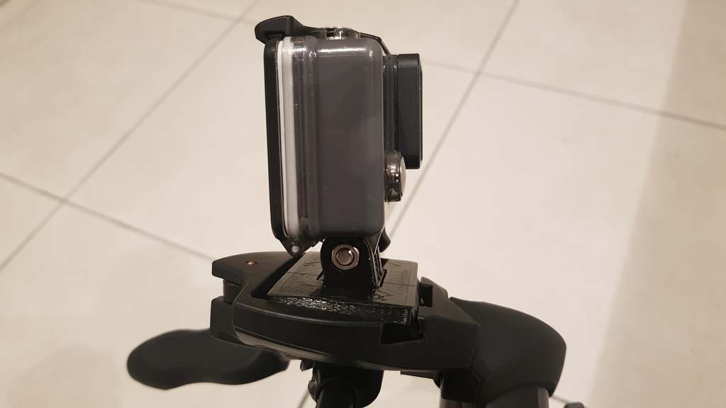 Gopro mount on Manfrotto tripod