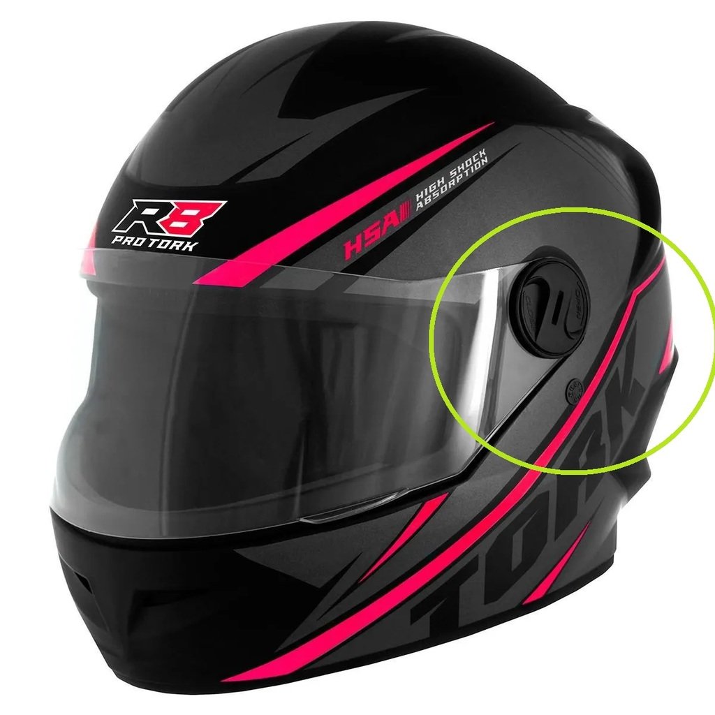 Motorcycle helmet visor clip