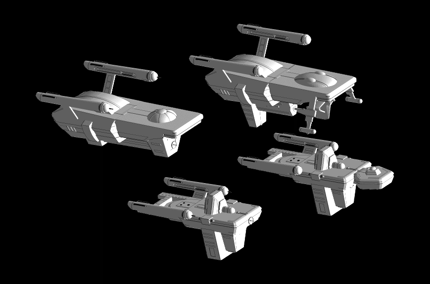 Animated series transports: Star Trek starship parts kit expansion #18