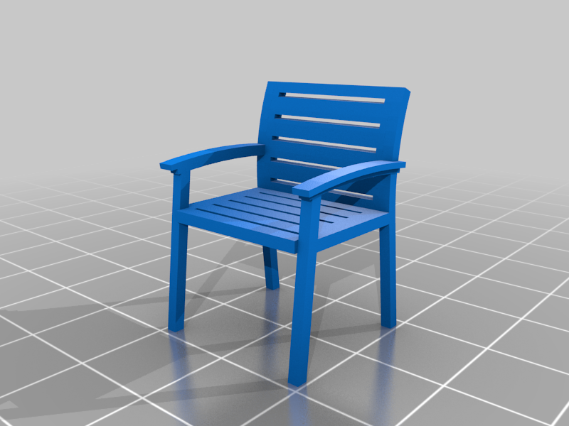 1/32 scale patio chair