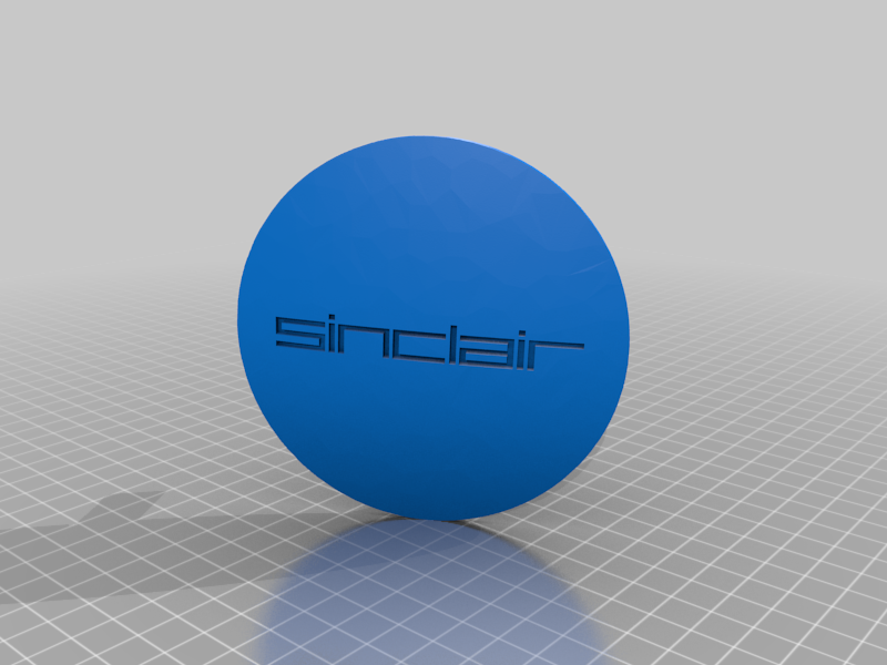 Sinclair C5 centre cap with logo