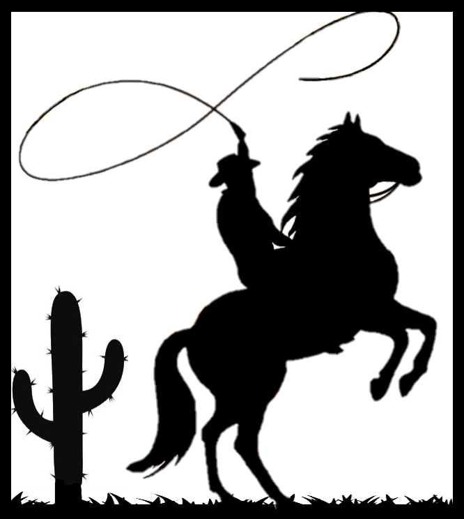 2D Cowboy on horse
