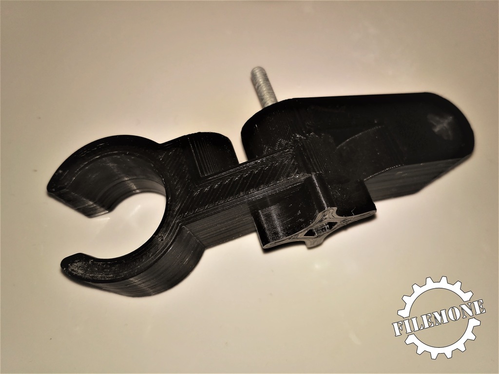 Adjustable shower head holder - wall hook mounted