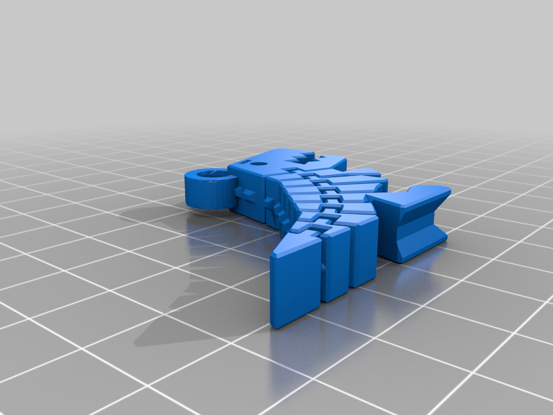 Small Flexy Rex Keychain