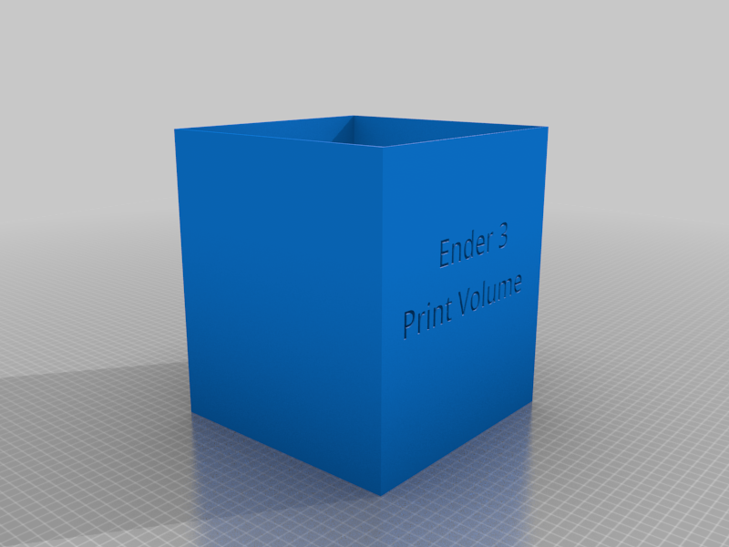 Ender 3 Print Volume visualization