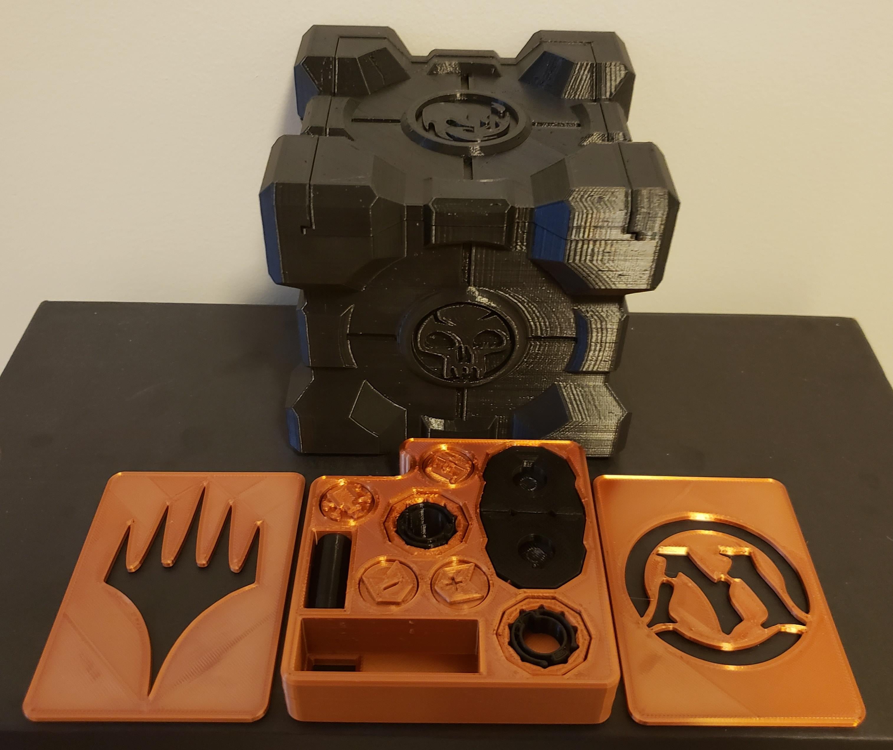MTG/TCG Deck Box Companion Cube & Life Counter (Commander, Counters, Magic the Gathering)