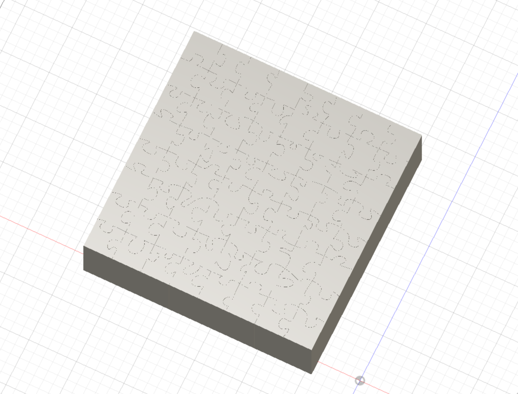Puzzle blank for 3D Printed puzzle