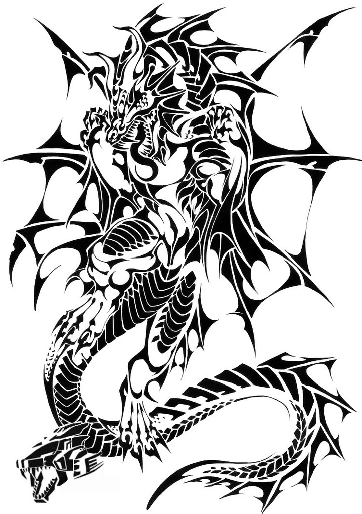 Dragon stencil 2