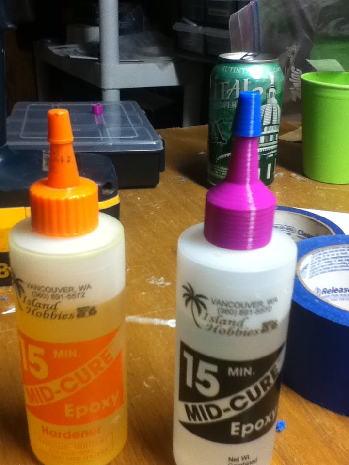 Threaded Squeeze Bottle Lid w/ Cap