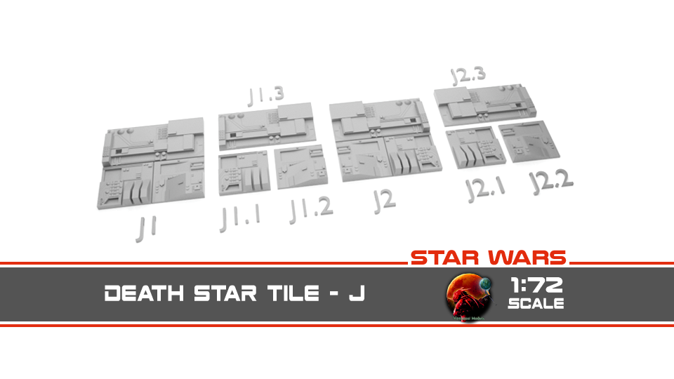 Star Wars Death Star Surface Tile J