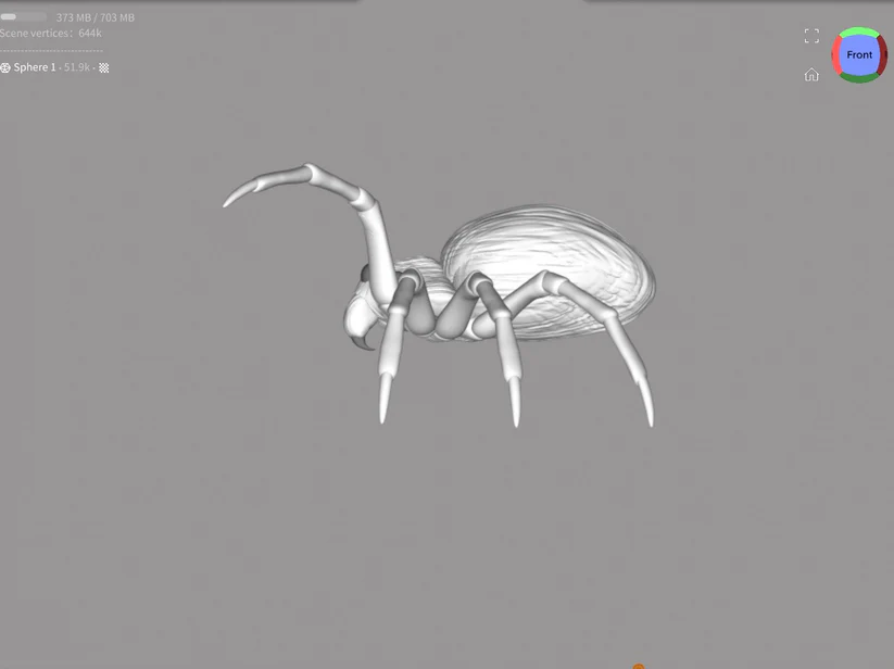 Miniatura 9 do modelo 3D Wolf Spider Mini