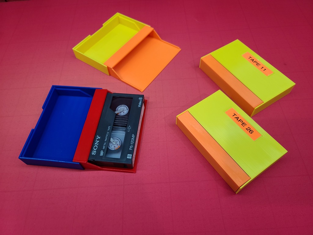 Video Cassette Case for 8mm or Hi8 Tapes