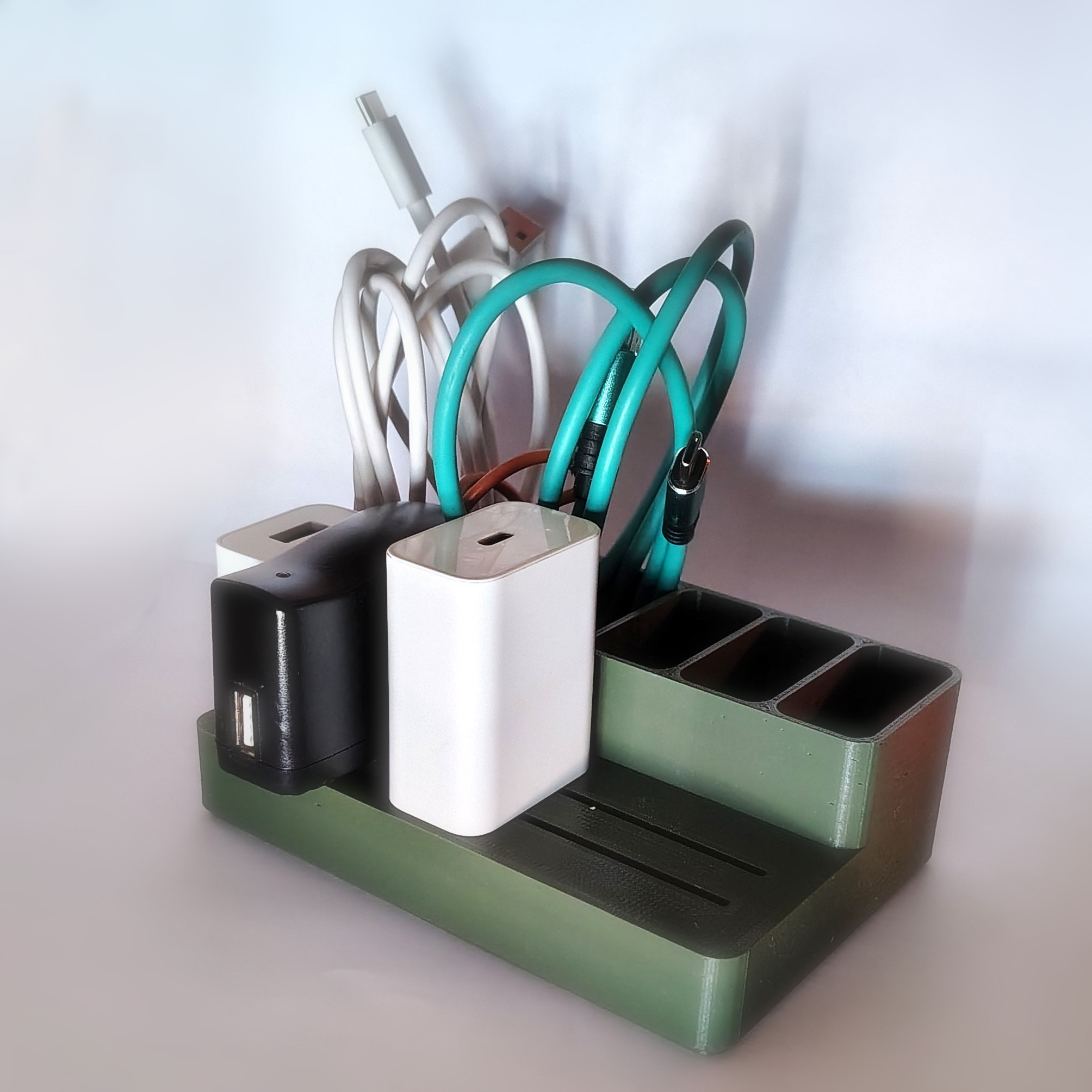 Organizer for USB Cables and Chargers - USA-UK remix