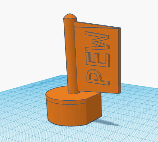 E11 Blaster Safety PEW Flag