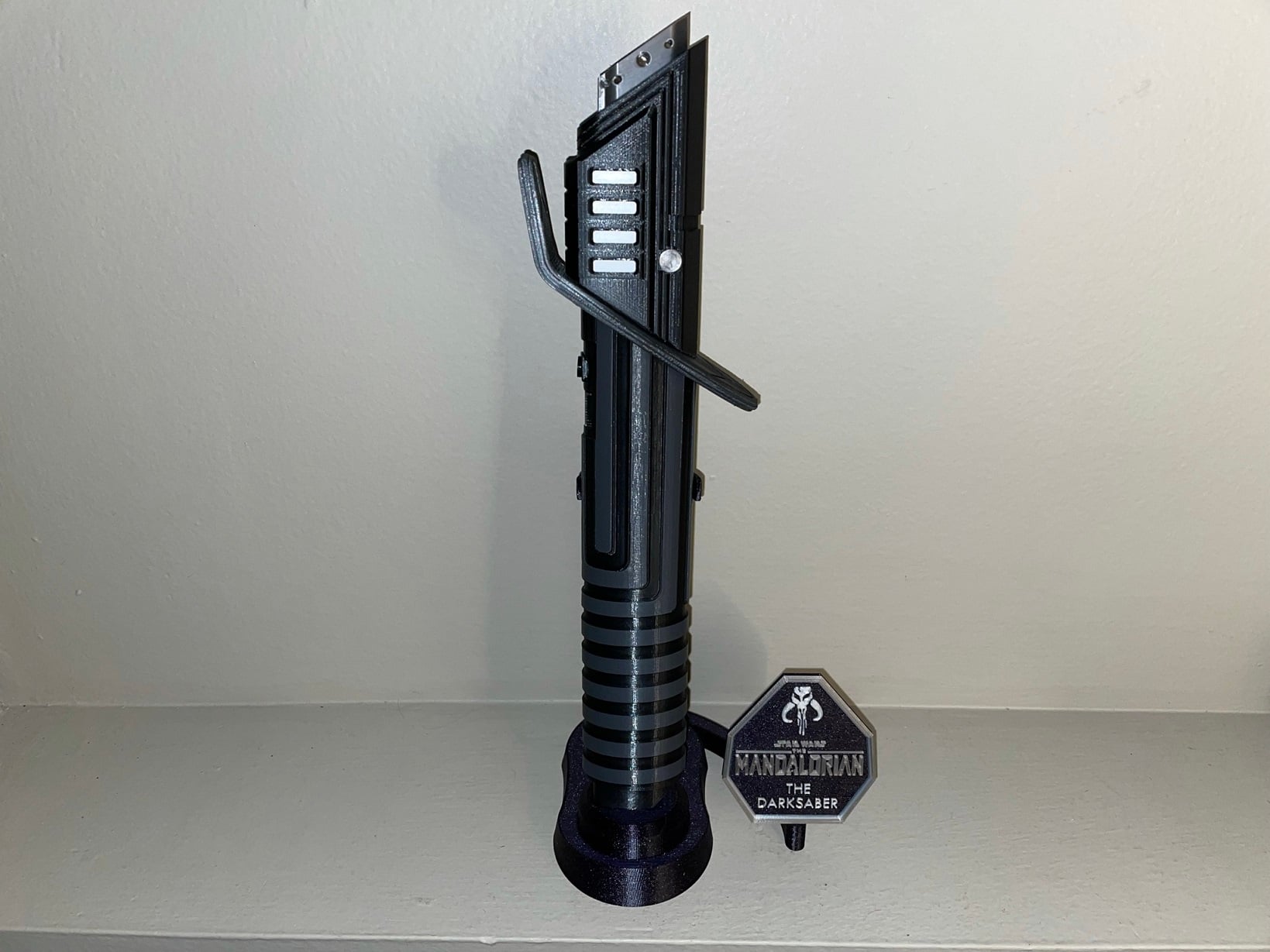 Display Stand for Mandalorian Darksaber by Polymath314