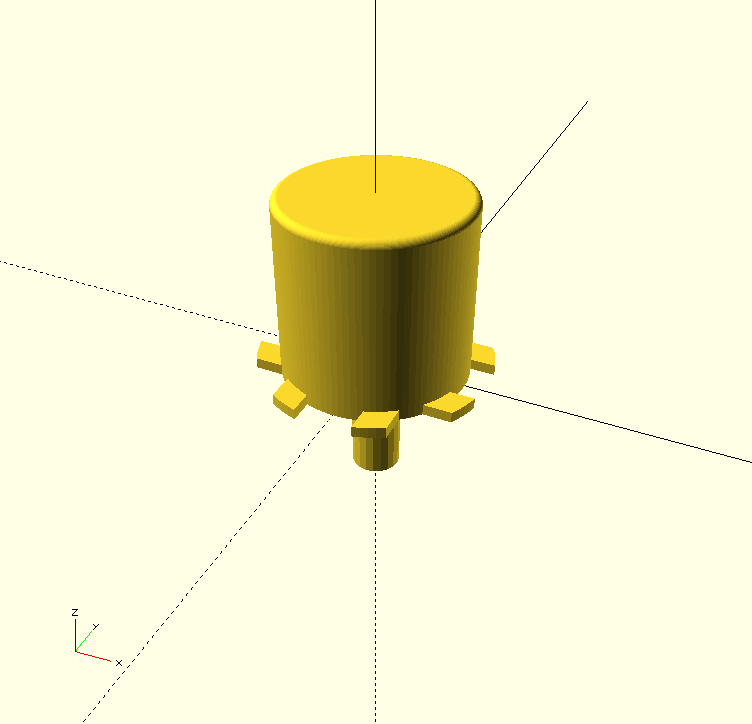 Circular Push Button cap