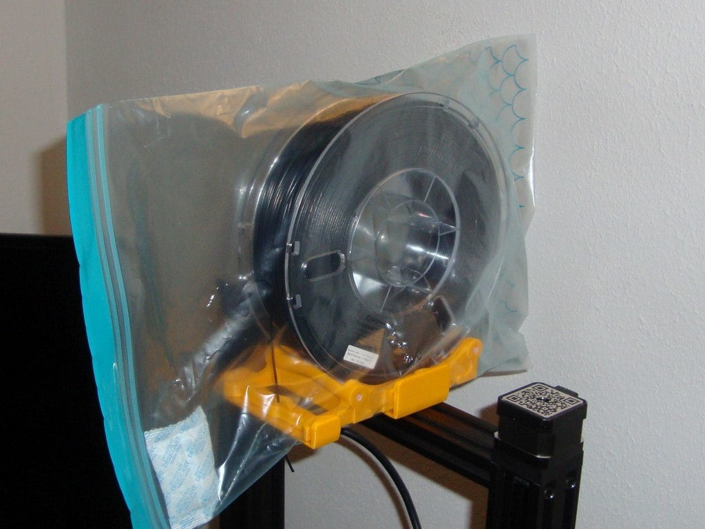bagged-up filament spool holder
