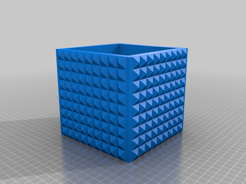 Square Pattern Texture Storage Box Container
