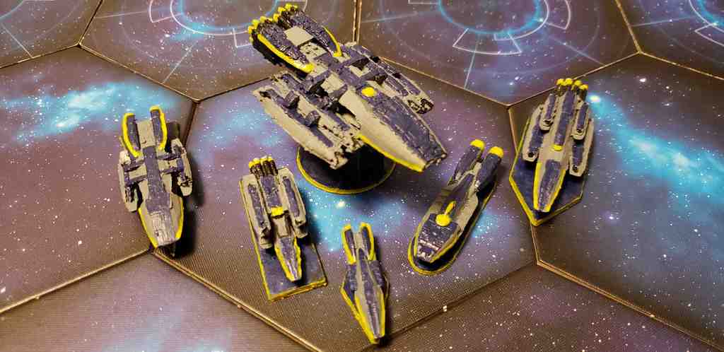 Twilight Imperium Federation of Sol Custom Ships