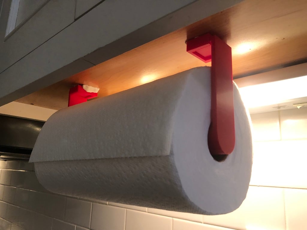 Easy to Print/Use Paper Towel Holder