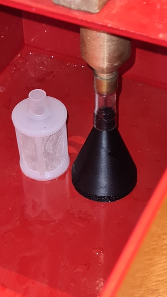 lower intake plug for test pump for water pressure hydrostatic calibration testing niedrigerer Ansaugstutzen für druckprüfpumpe
