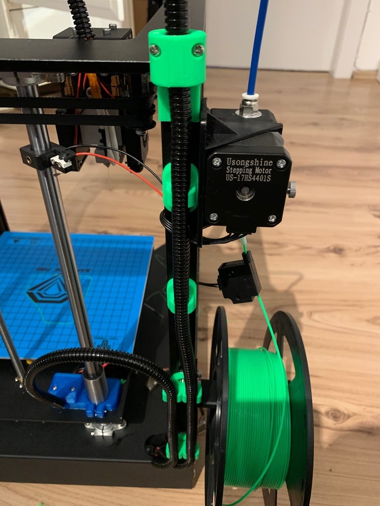 Sapphire Pro / S - Heatbed and Hotend cable holder / clamps