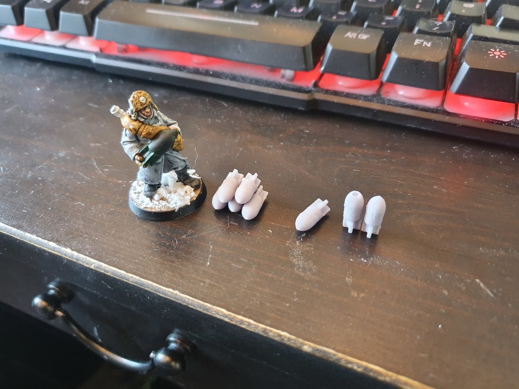 40K Imperial Guard Heavy Mortar Shell - Complete