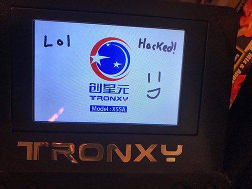 Boot screen customization for Tronxy X5SA