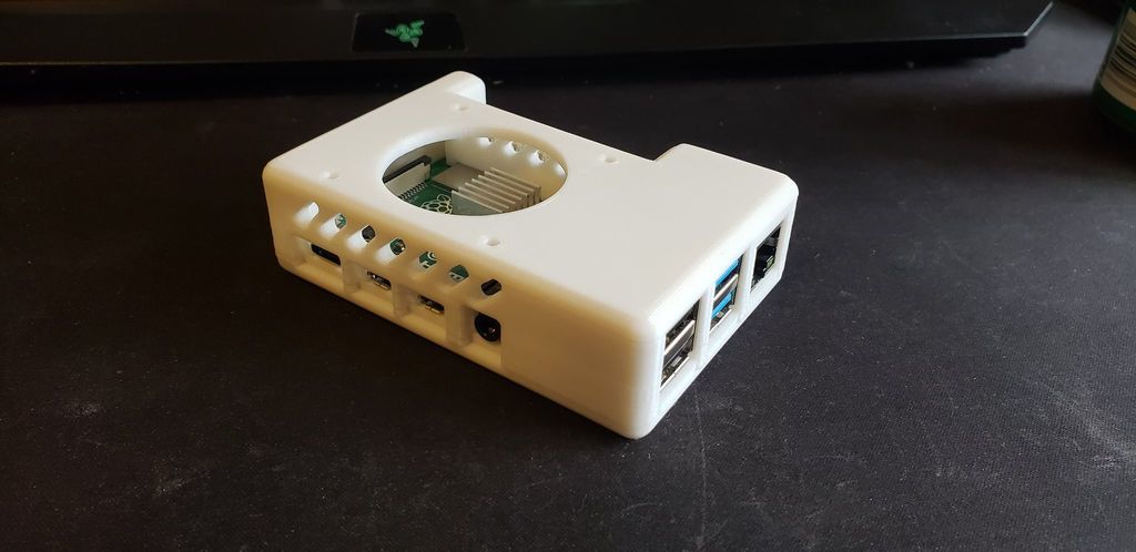 Raspberry Pi 4 Simple Case - Exposed Pins & No Hardware