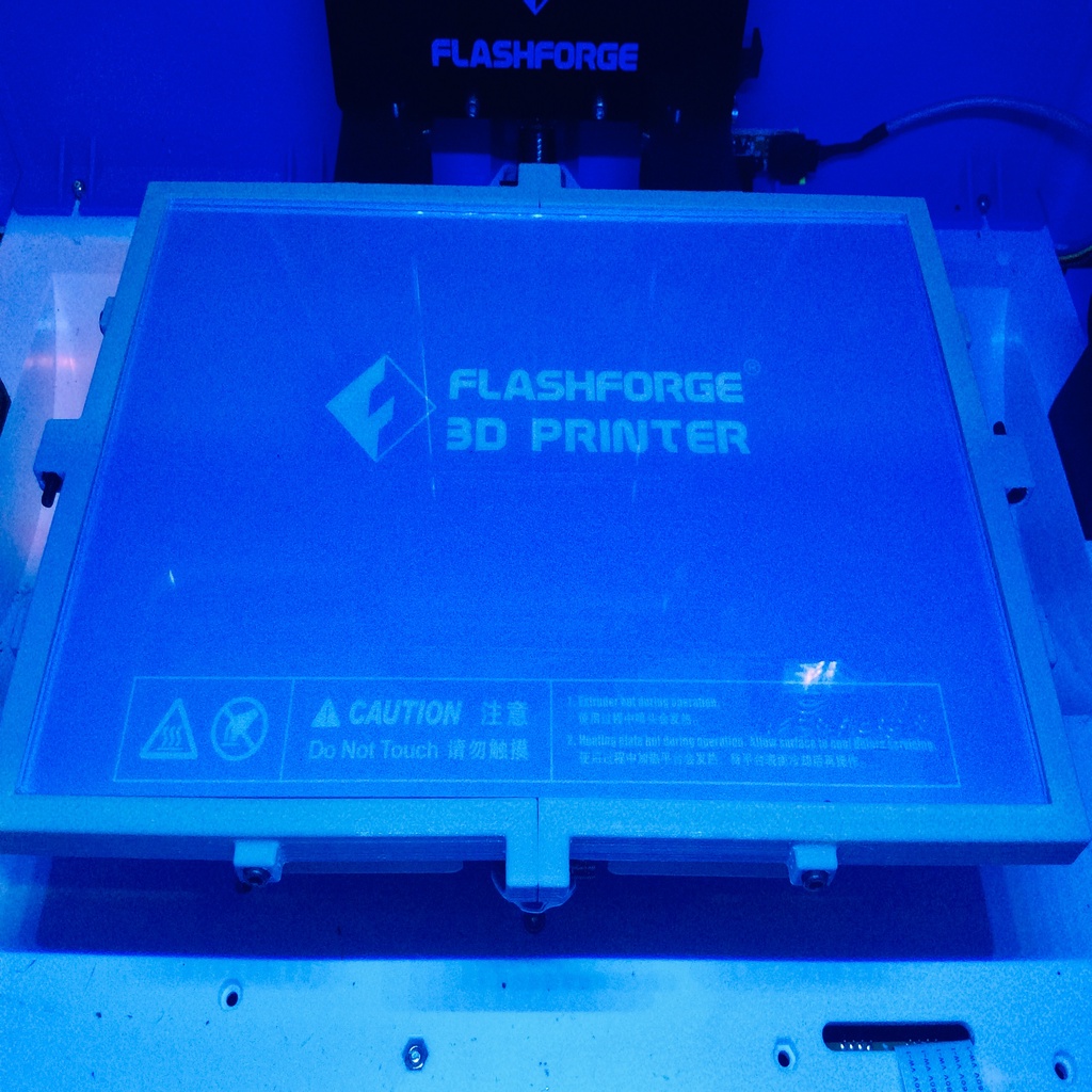 Glass Plate Corner Brackets for Flashforge Inventor 3D Printer (Second Remix)