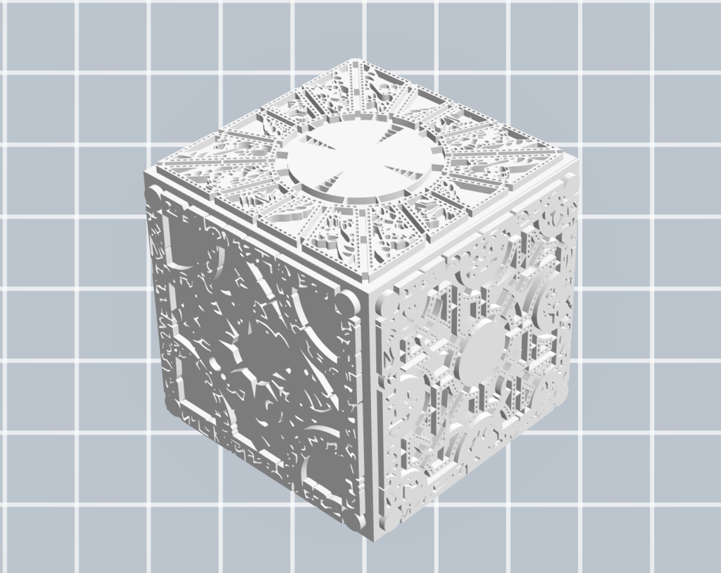 The Lament Configuration Puzzle Box 3D puzzle box design from Hellraiser - 1987 Film