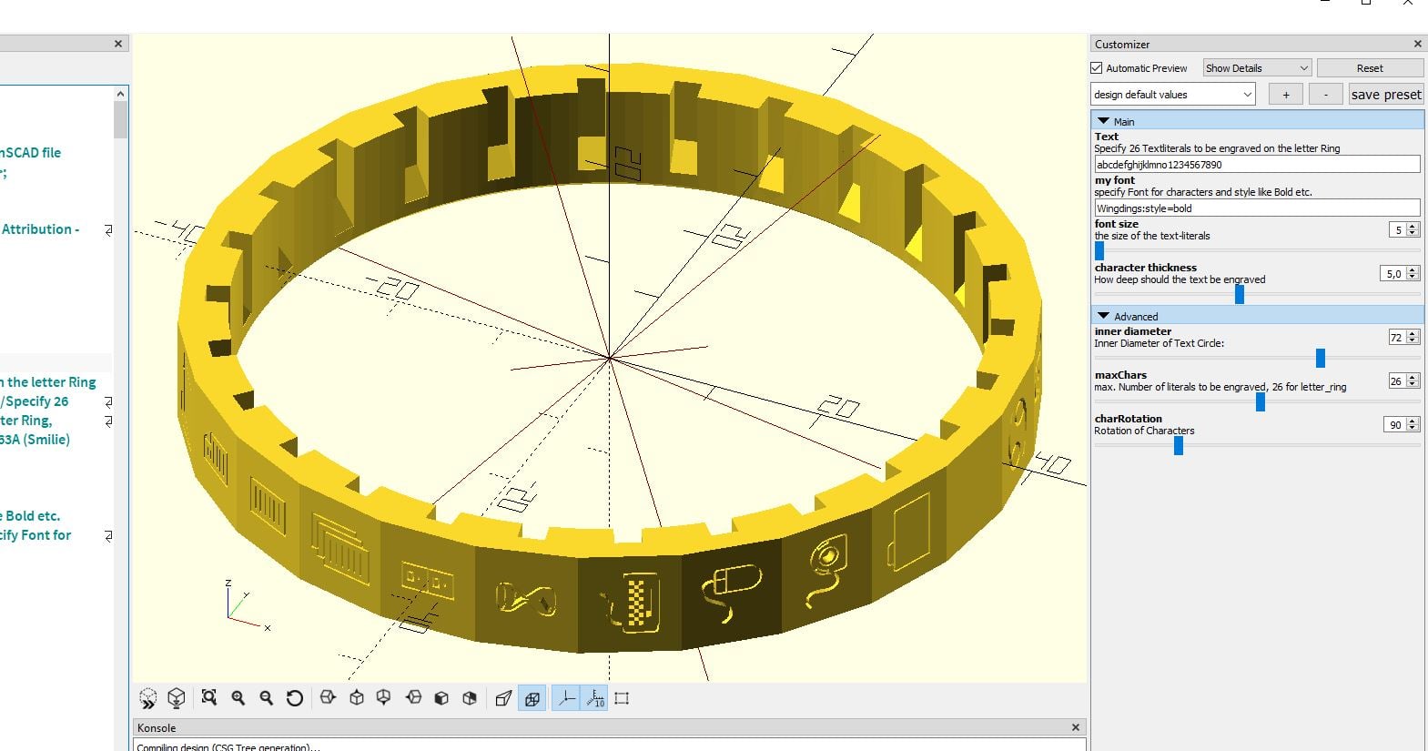 Letter- Ring Factory for Letter-Cryptex or else