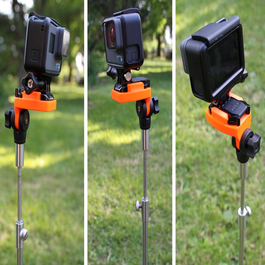 GoPro holder adapter for fishing bankstick