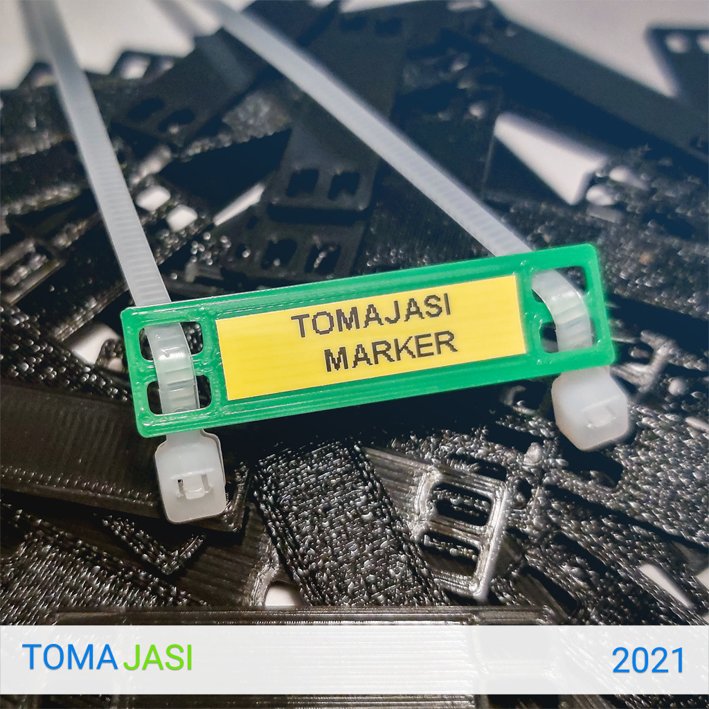 Cable Marker 9.5mm x 37mm for Label Printer Sticker.