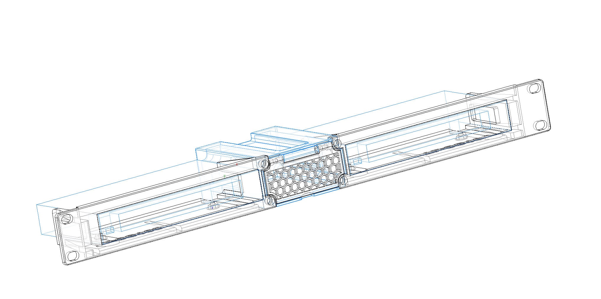 Netgear GS308 8 port switch module - wings - REMIX (M3 screws)