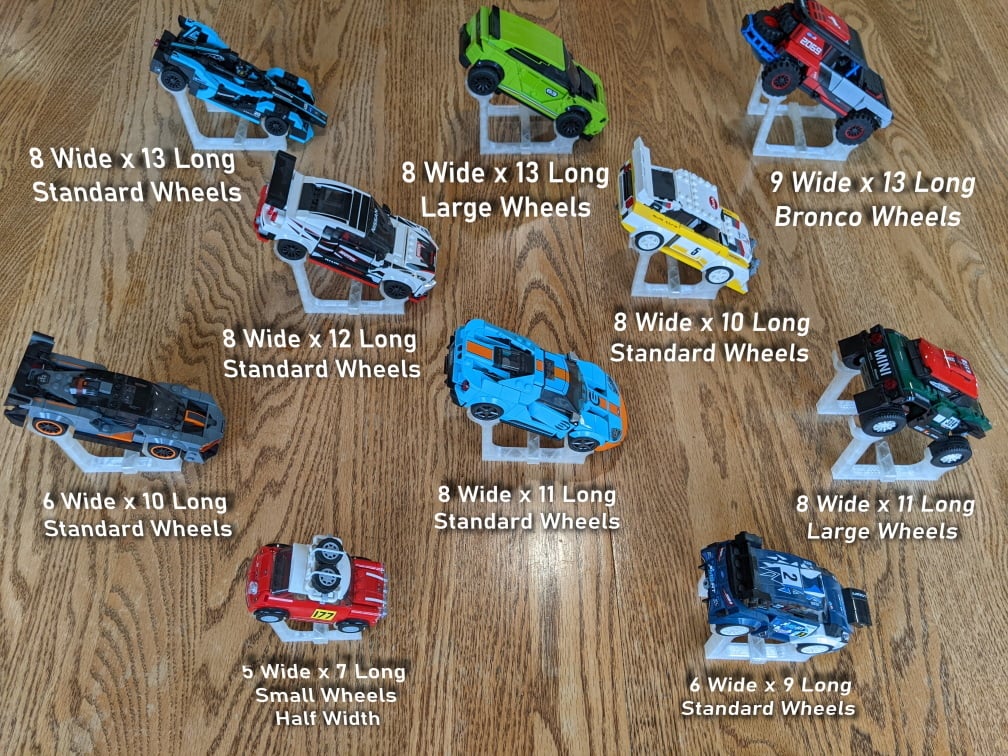 LEGO Speed Champions Display Stands - 11 Sizes