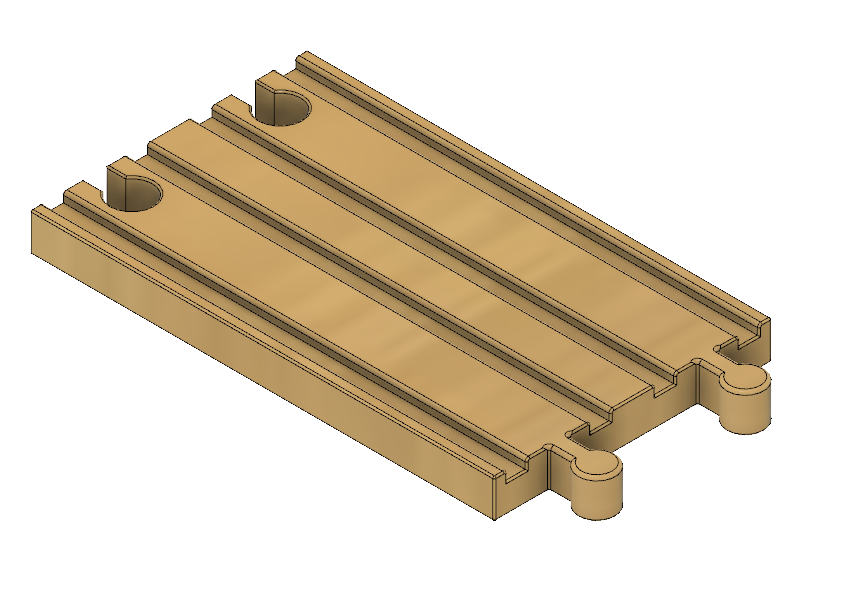 Brio Compatible Standard Double "A" Straight Track