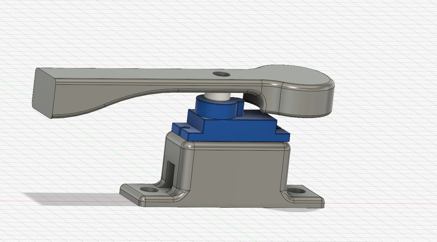 Cartesian / Prusa I3/ Anet / AM8 - Auto X-axis Level - Servo-Mount 2040 2020