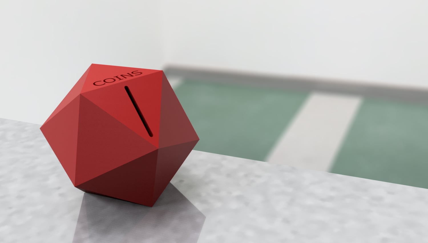 Icosahedron Coin Jar
