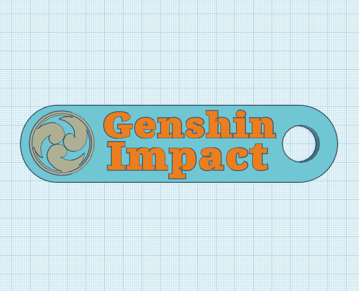 Genshin Impact Electro Keychain