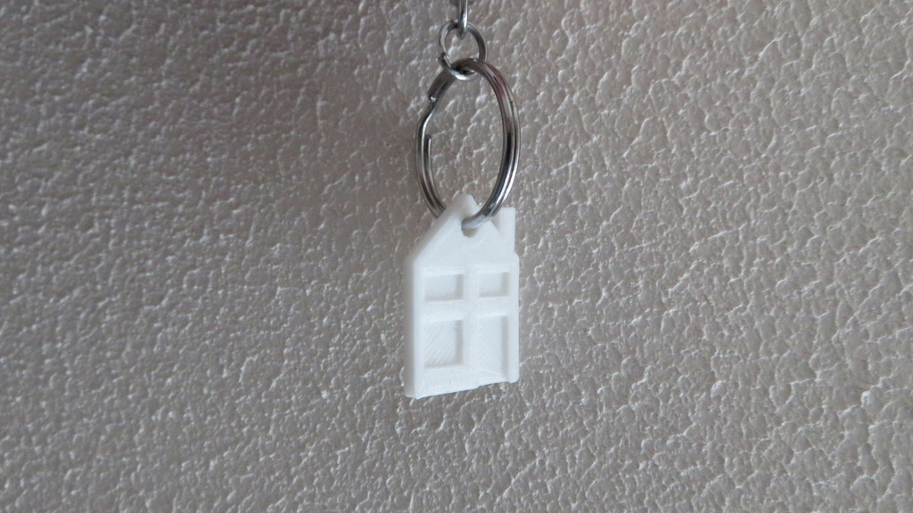 Little house keychain