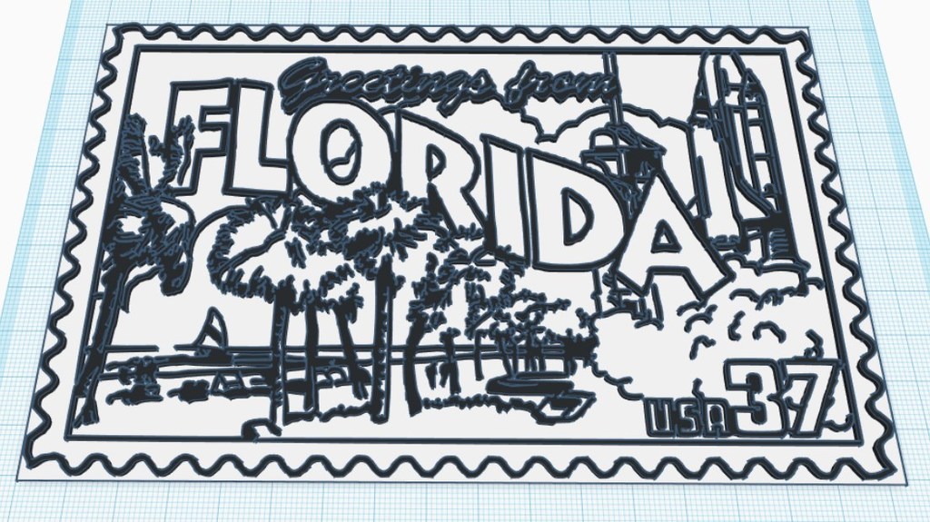 Florida Stamp Wall Plaque